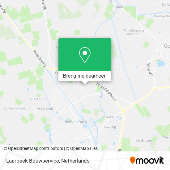 Laarbeek Bouwservice kaart