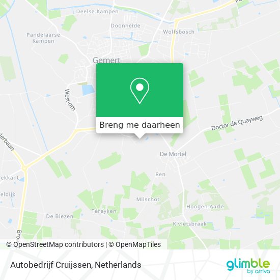 Autobedrijf Cruijssen kaart