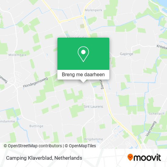 Camping Klaverblad kaart