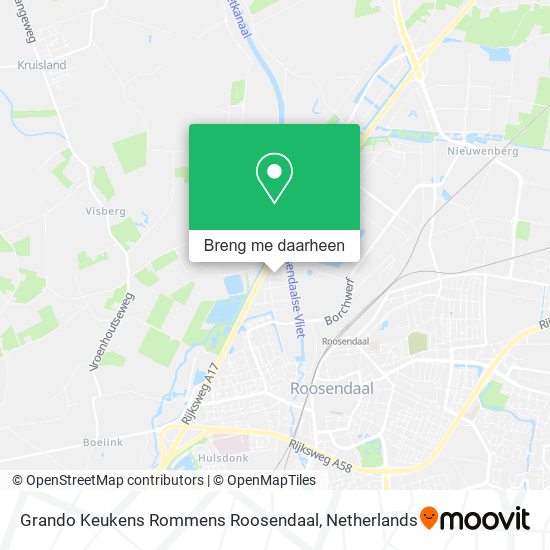 Grando Keukens Rommens Roosendaal kaart