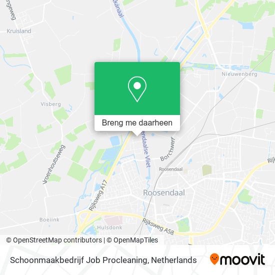 Schoonmaakbedrijf Job Procleaning kaart