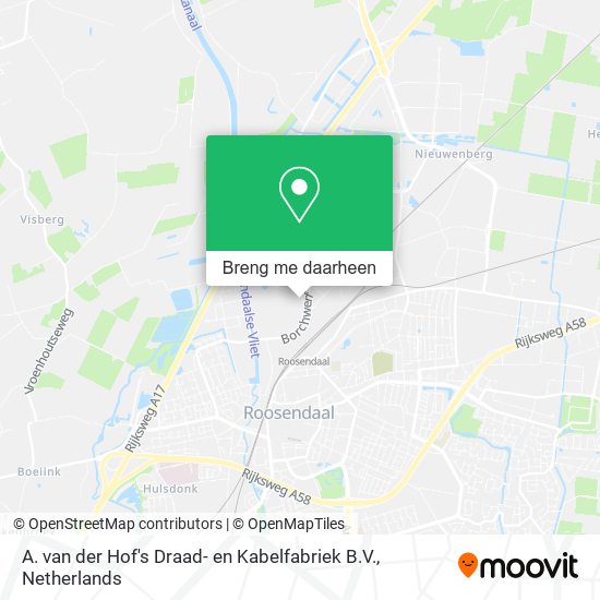 A. van der Hof's Draad- en Kabelfabriek B.V. kaart