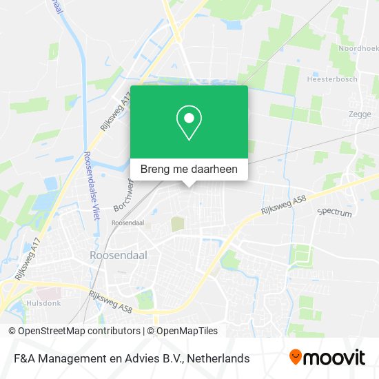 F&A Management en Advies B.V. kaart