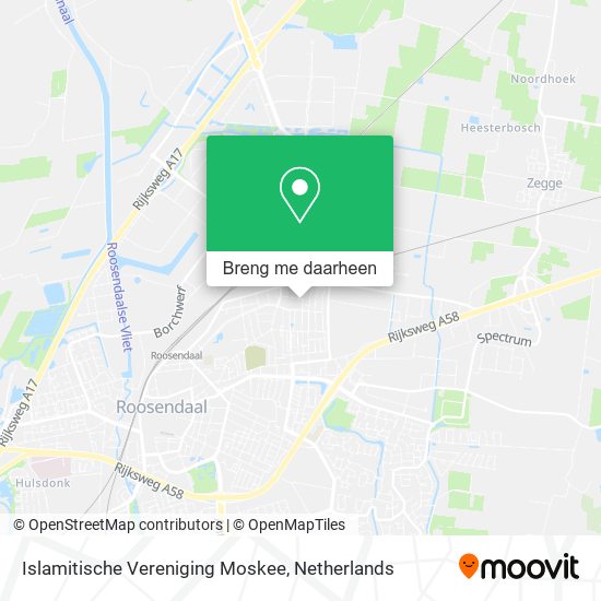 Islamitische Vereniging Moskee kaart