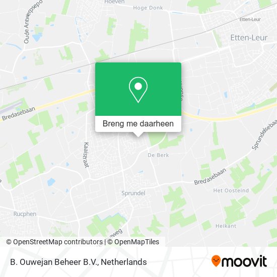 B. Ouwejan Beheer B.V. kaart