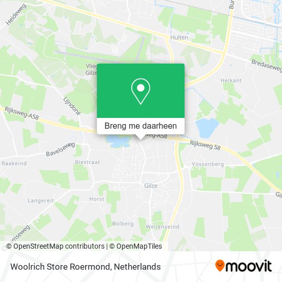 Woolrich Store Roermond kaart