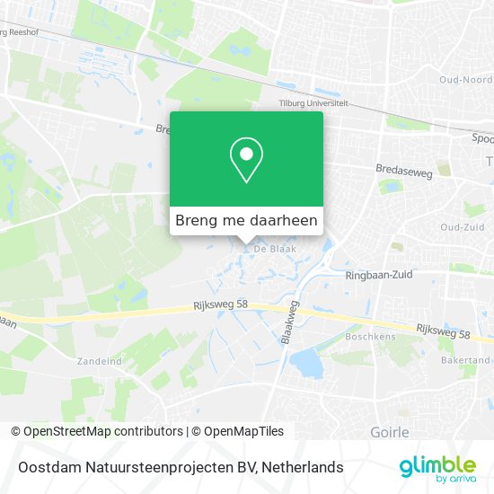 Oostdam Natuursteenprojecten BV kaart