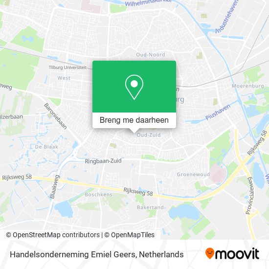 Handelsonderneming Emiel Geers kaart