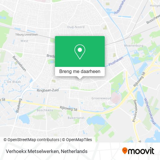 Verhoekx Metselwerken kaart