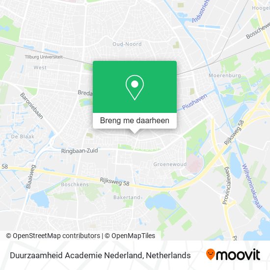 Duurzaamheid Academie Nederland kaart