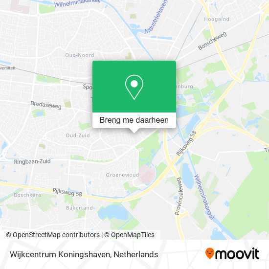 Wijkcentrum Koningshaven kaart