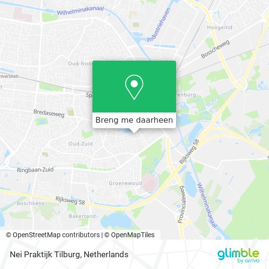 Nei Praktijk Tilburg kaart