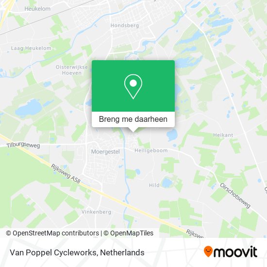 Van Poppel Cycleworks kaart
