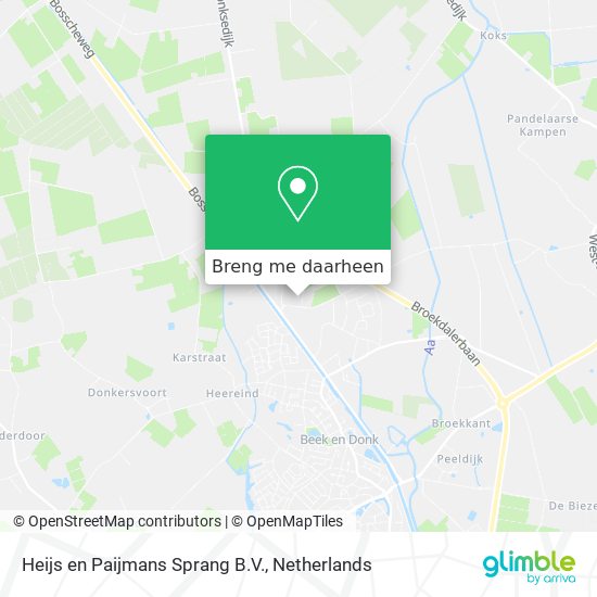 Heijs en Paijmans Sprang B.V. kaart