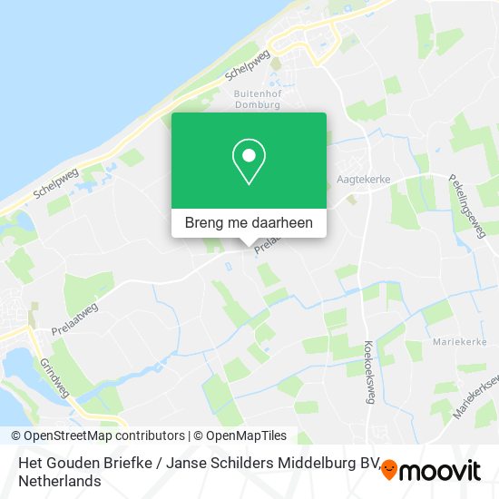 Het Gouden Briefke / Janse Schilders Middelburg BV kaart