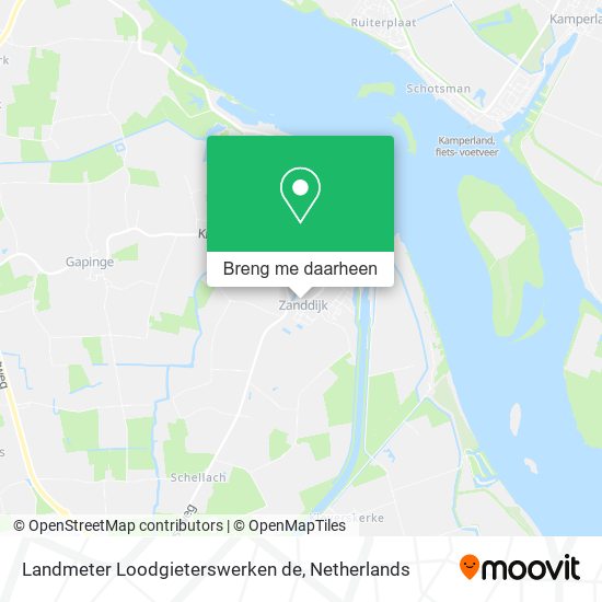 Landmeter Loodgieterswerken de kaart