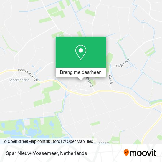 Spar Nieuw-Vossemeer kaart