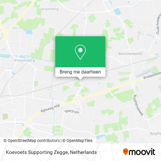Koevoets Supporting Zegge kaart