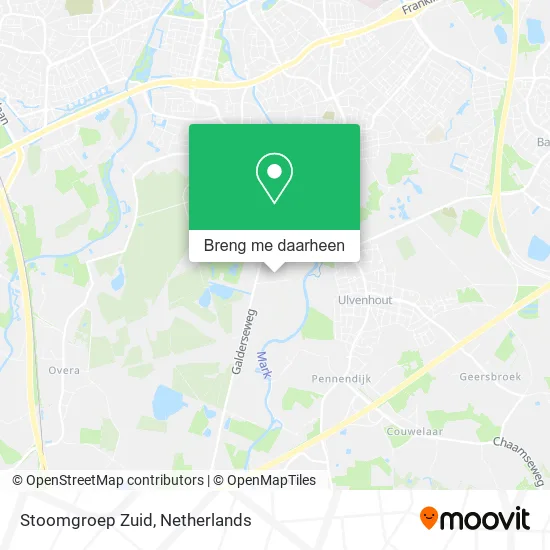 Stoomgroep Zuid kaart