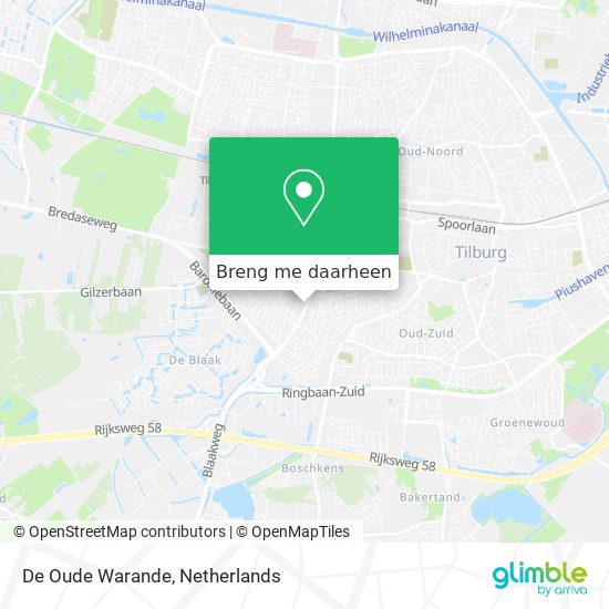 De Oude Warande kaart