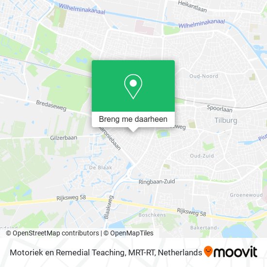 Motoriek en Remedial Teaching, MRT-RT kaart