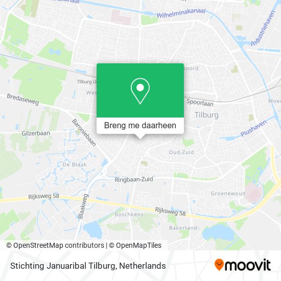 Stichting Januaribal Tilburg kaart