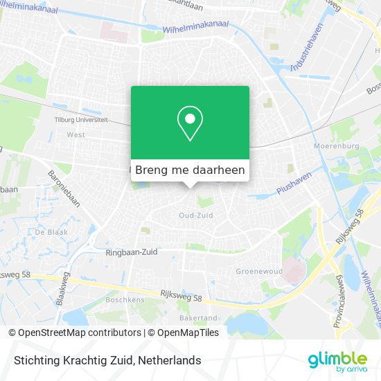 Stichting Krachtig Zuid kaart