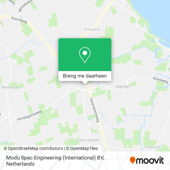 Modu Spec Engineering (International) BV kaart