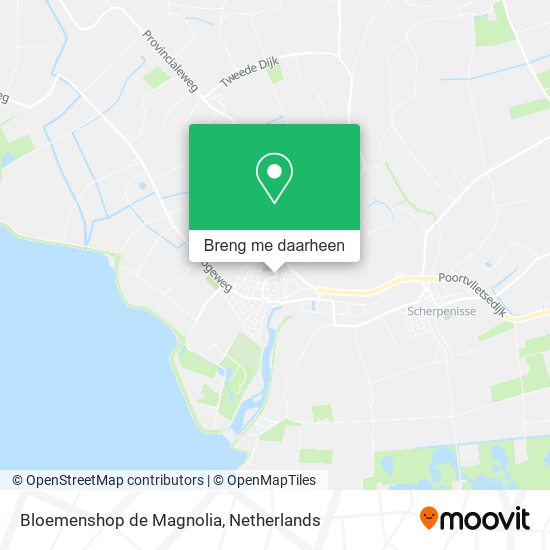 Bloemenshop de Magnolia kaart