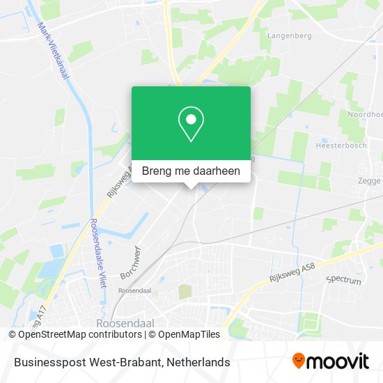 Businesspost West-Brabant kaart