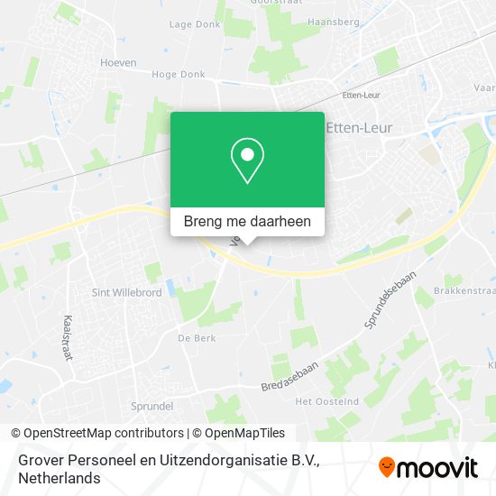 Grover Personeel en Uitzendorganisatie B.V. kaart