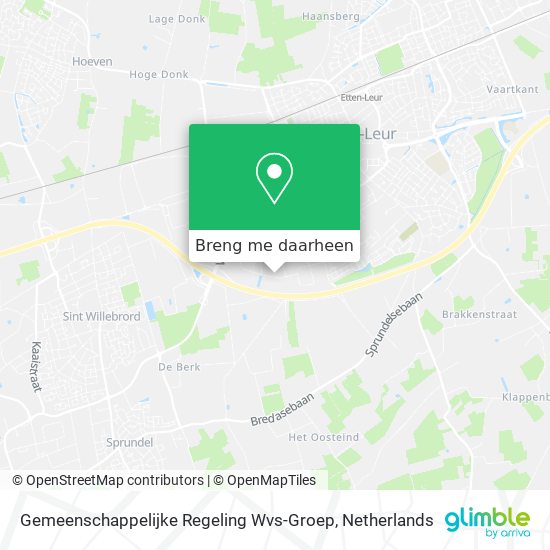 Gemeenschappelijke Regeling Wvs-Groep kaart