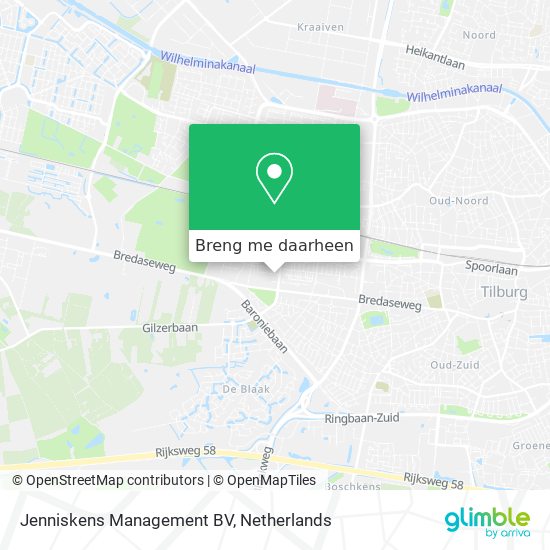 Jenniskens Management BV kaart