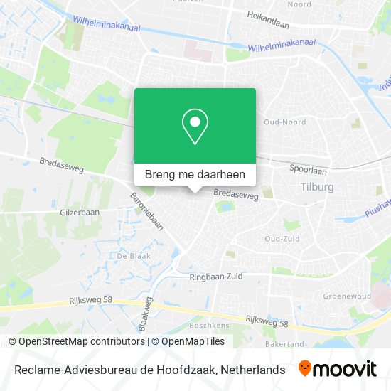 Reclame-Adviesbureau de Hoofdzaak kaart