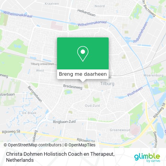 Christa Dohmen Holistisch Coach en Therapeut kaart