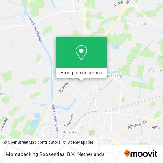 Montapacking Roosendaal B.V. kaart