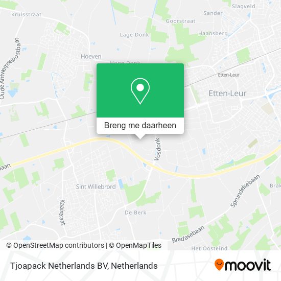 Tjoapack Netherlands BV kaart