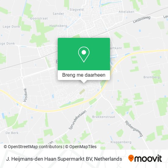 J. Heijmans-den Haan Supermarkt BV kaart