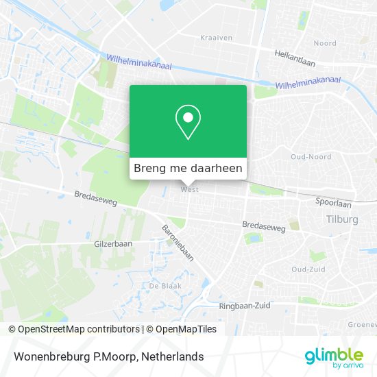 Wonenbreburg P.Moorp kaart