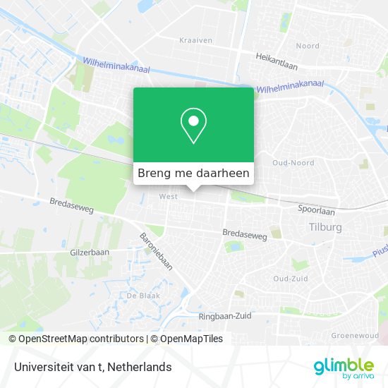 Universiteit van t kaart