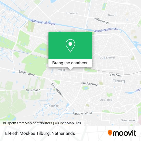 El-Feth Moskee Tilburg kaart