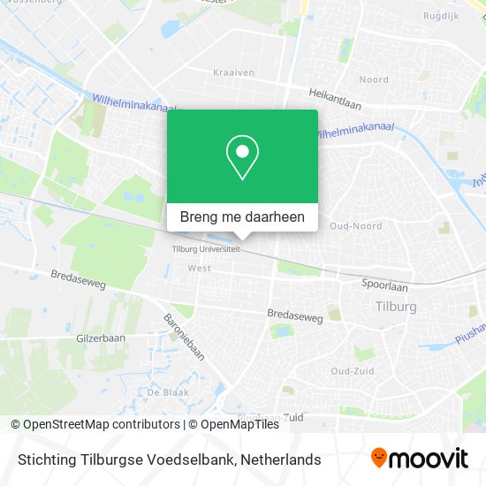 Stichting Tilburgse Voedselbank kaart