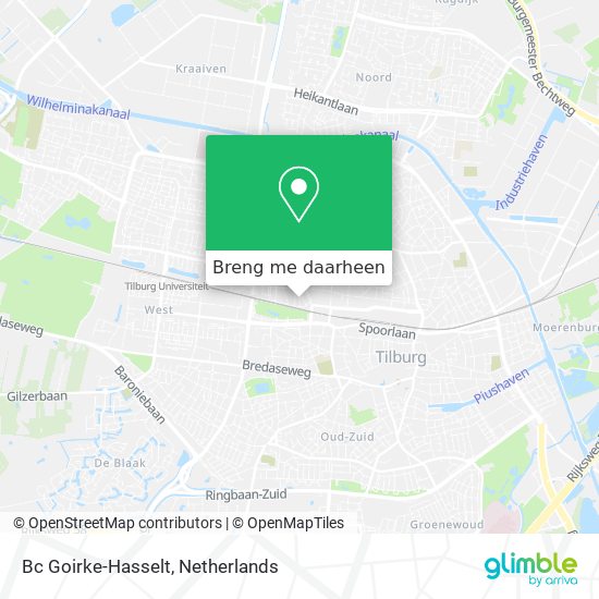 Bc Goirke-Hasselt kaart