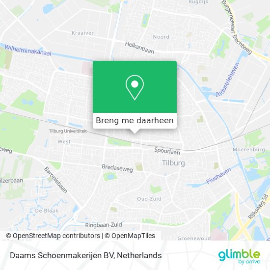 Daams Schoenmakerijen BV kaart