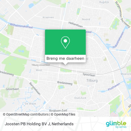 Joosten PB Holding BV J kaart