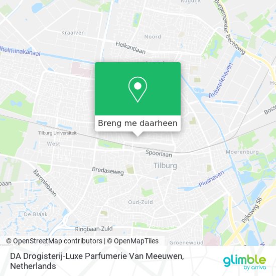 DA Drogisterij-Luxe Parfumerie Van Meeuwen kaart