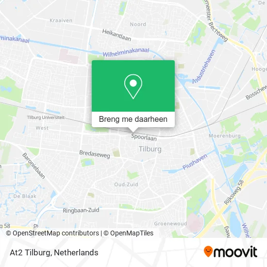 At2 Tilburg kaart