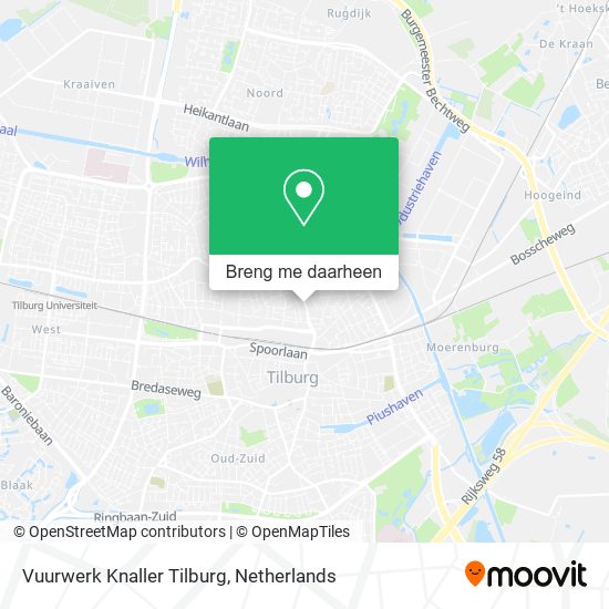 Vuurwerk Knaller Tilburg kaart