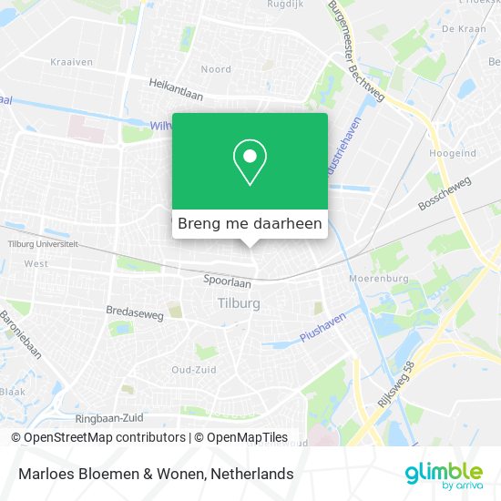 Marloes Bloemen & Wonen kaart