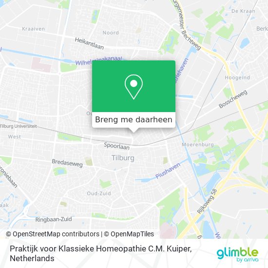 Praktijk voor Klassieke Homeopathie C.M. Kuiper kaart